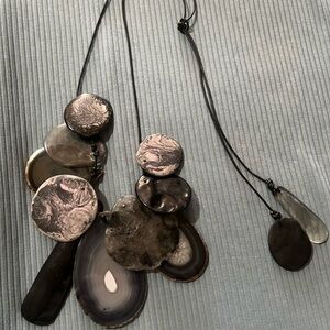 Dinosaur Designs Resin and Stone Necklace